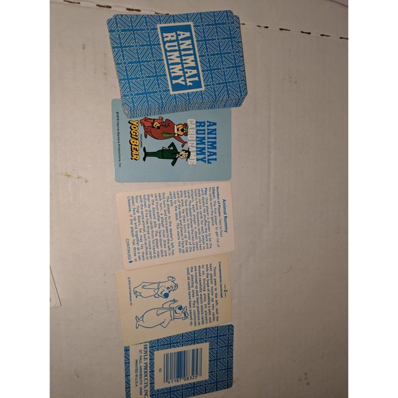 Vintage 1979 Yogi Bear Animal Rummy Children's Card Game Complete No Box - Picture 8 of 8